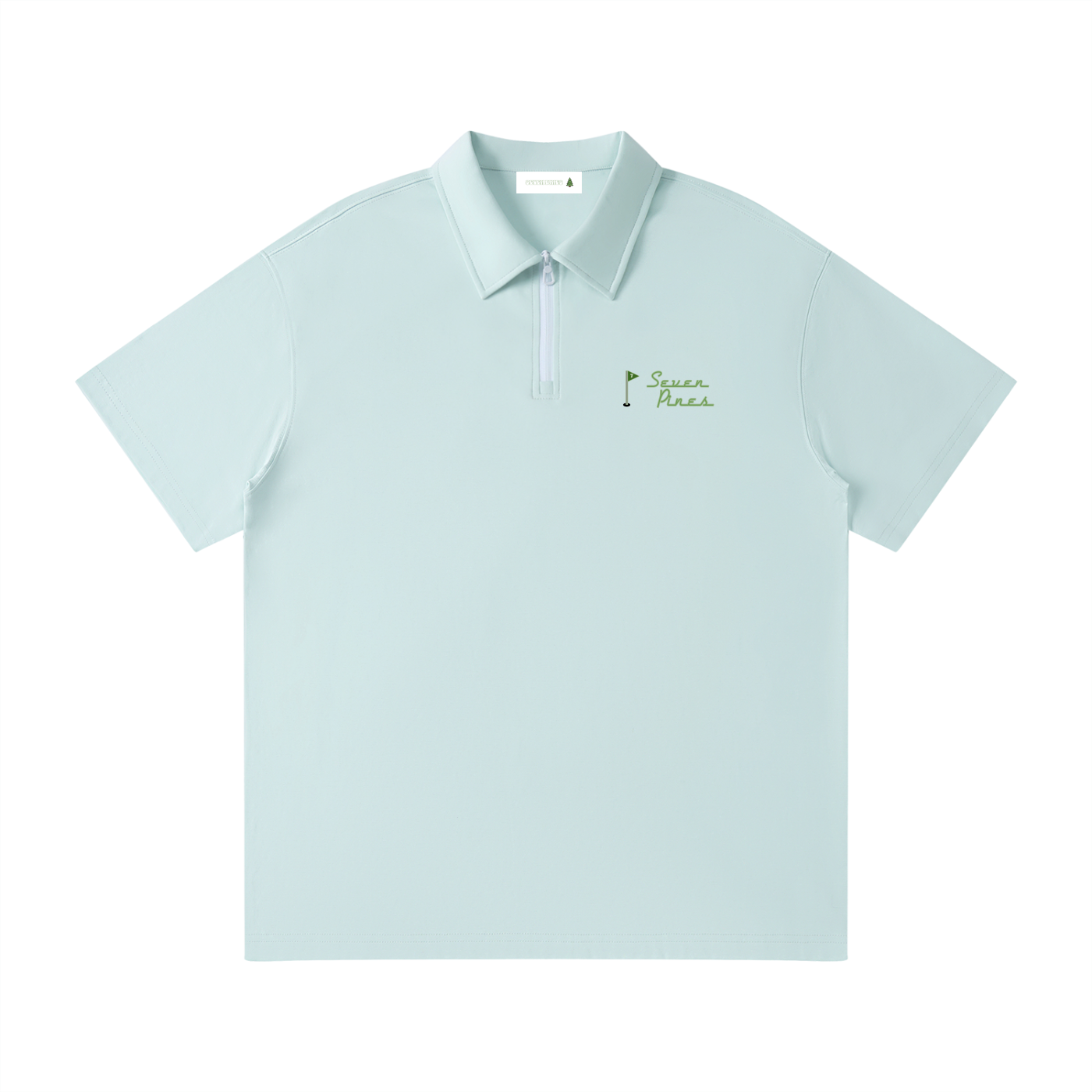 Seven Pines Quarter-Zip Polo (Light Blue)