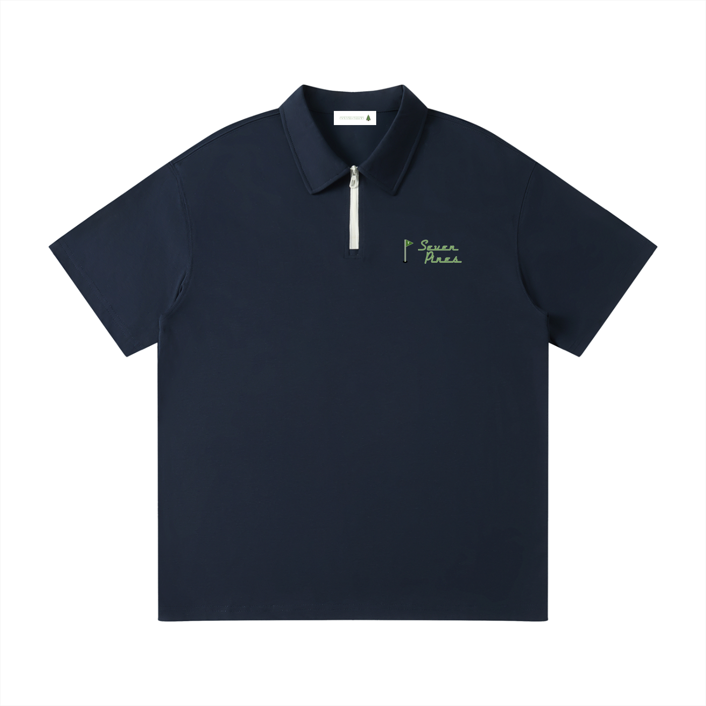 Seven Pines Quarter-Zip Polo (Navy Blue)
