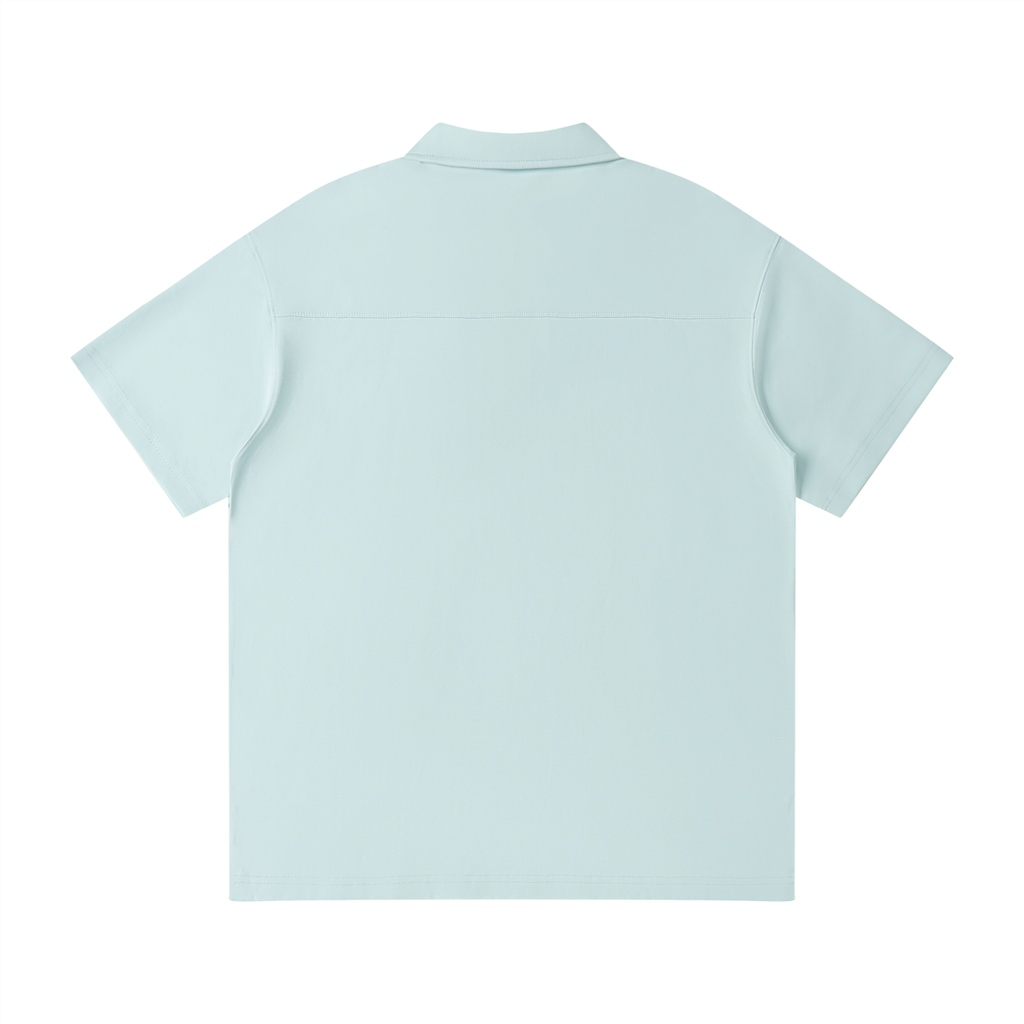 Seven Pines Quarter-Zip Polo (Light Blue)
